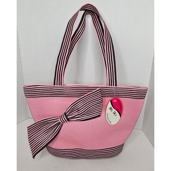 mr. hi's Handbags - Vintage Mr. Hi's Designer Collection Womens Pink & Black Tote Purse New NWT